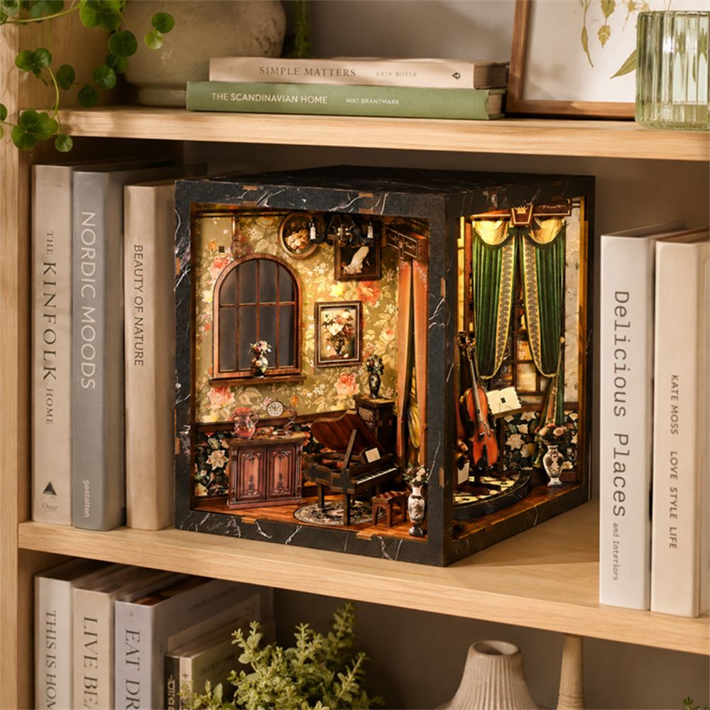 DIY Book Nook European Melody Soittorasiakirja