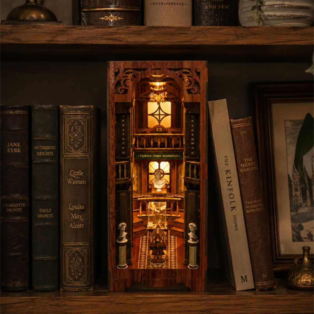 DIY Book Nook Philosophical Library -kirjatuen Minikirjasto