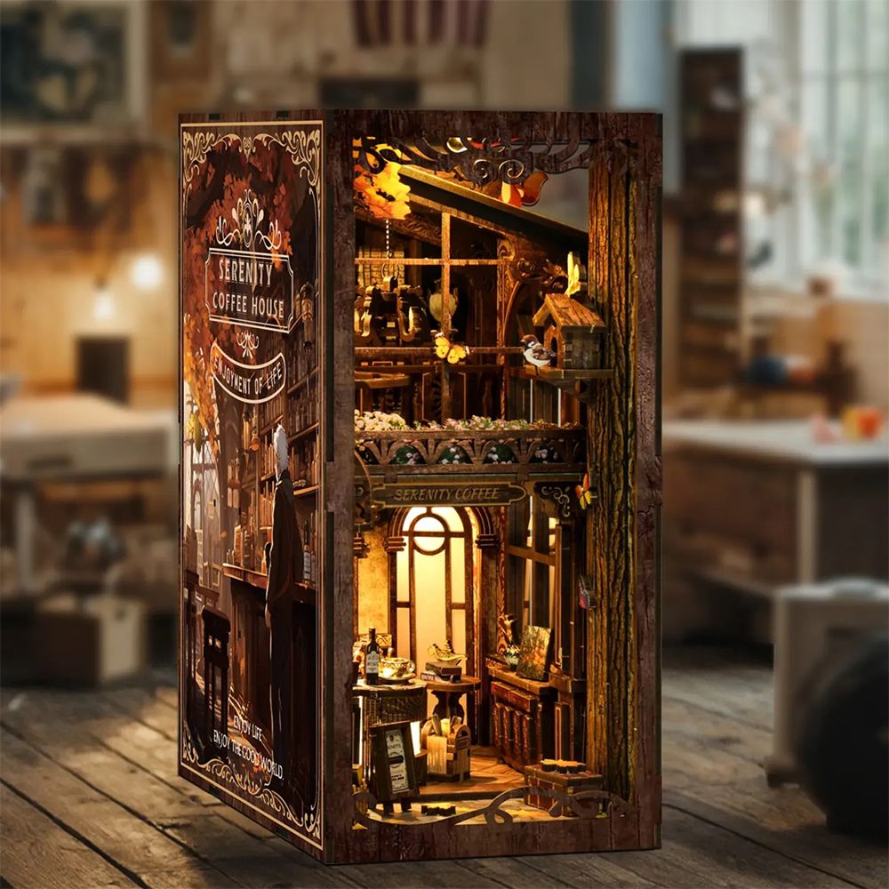 DIY Book Nook Serenity Coffee House -miniatyyrikahvila