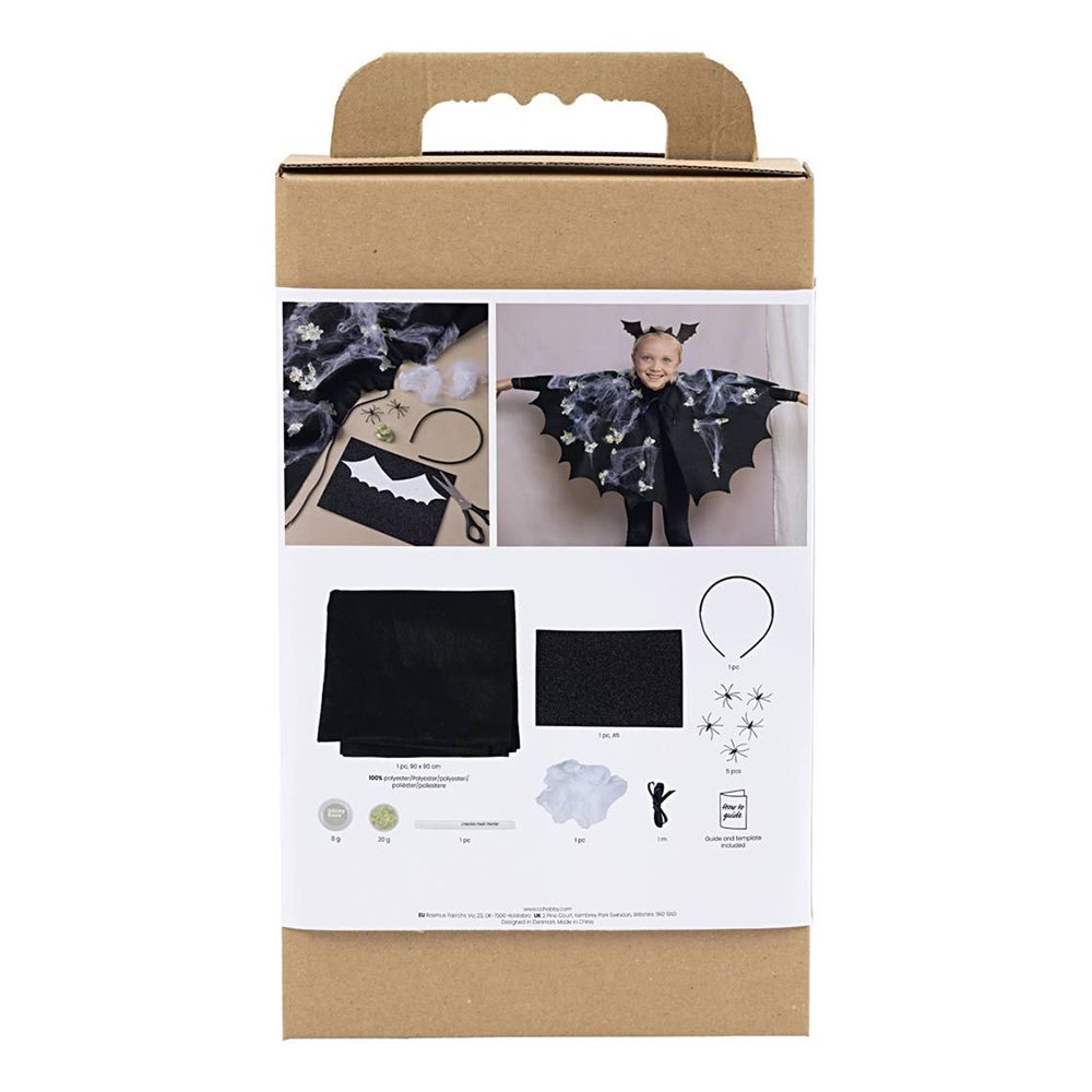 DIY Kit Halloweendräkt för Barn Fladdermus