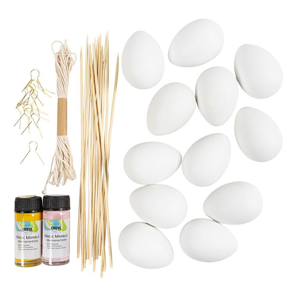 DIY Kit Marmorering Påskeæg