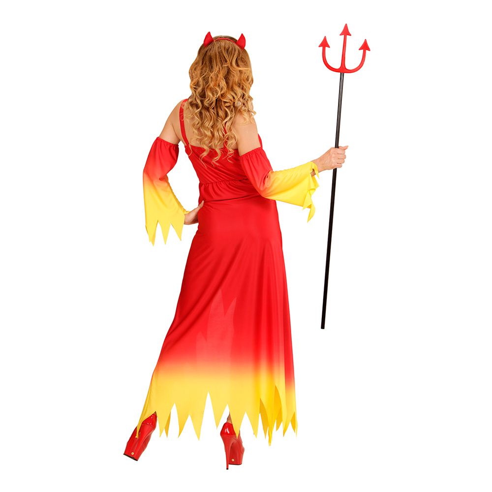 Djævlekjole med Flammer Kostume