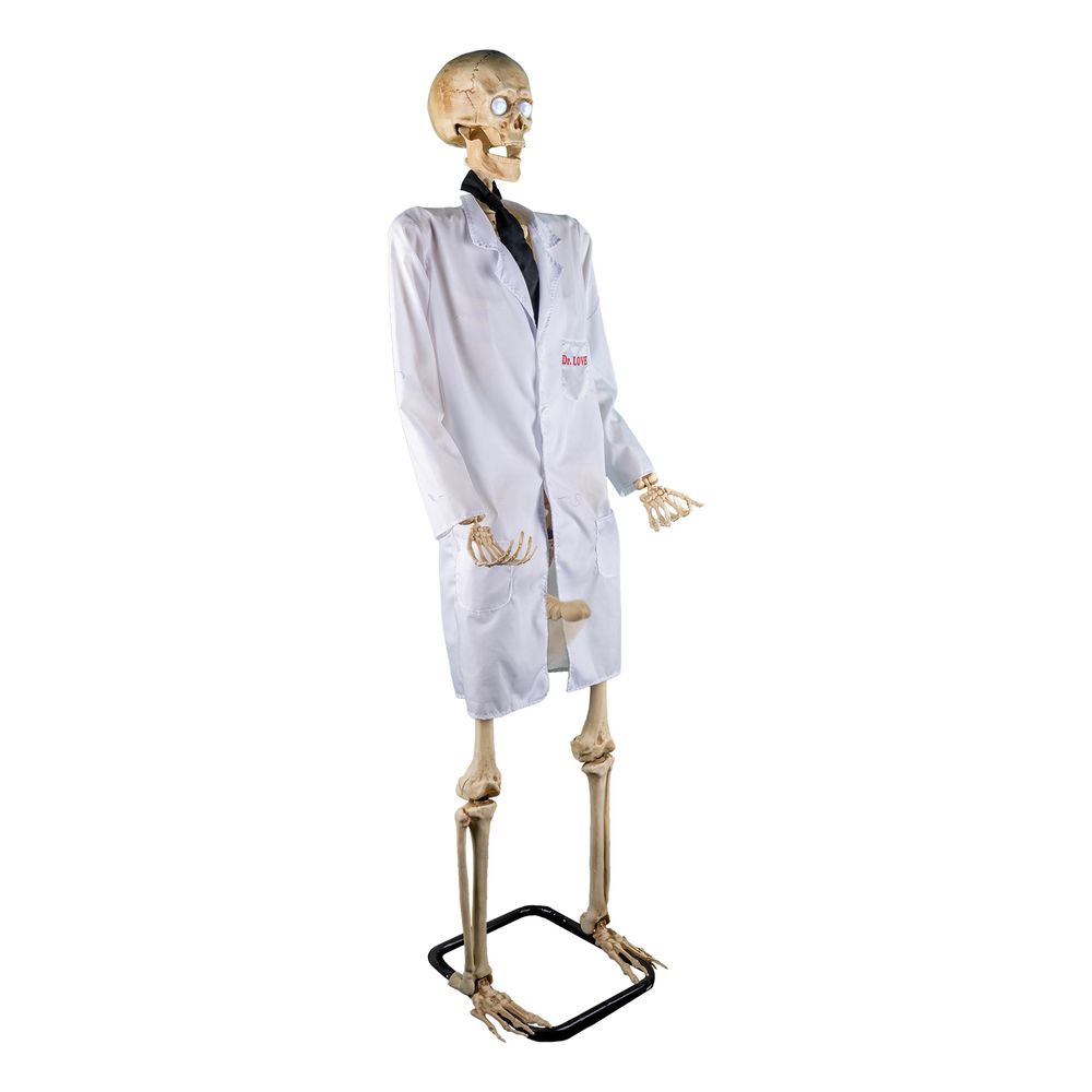 Doctor Love Animeret Skelet med Lys & Lyd Dekoration