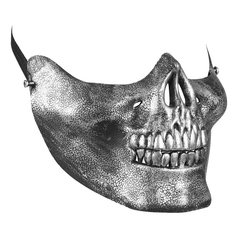 Kranium Halvmaske Sølv