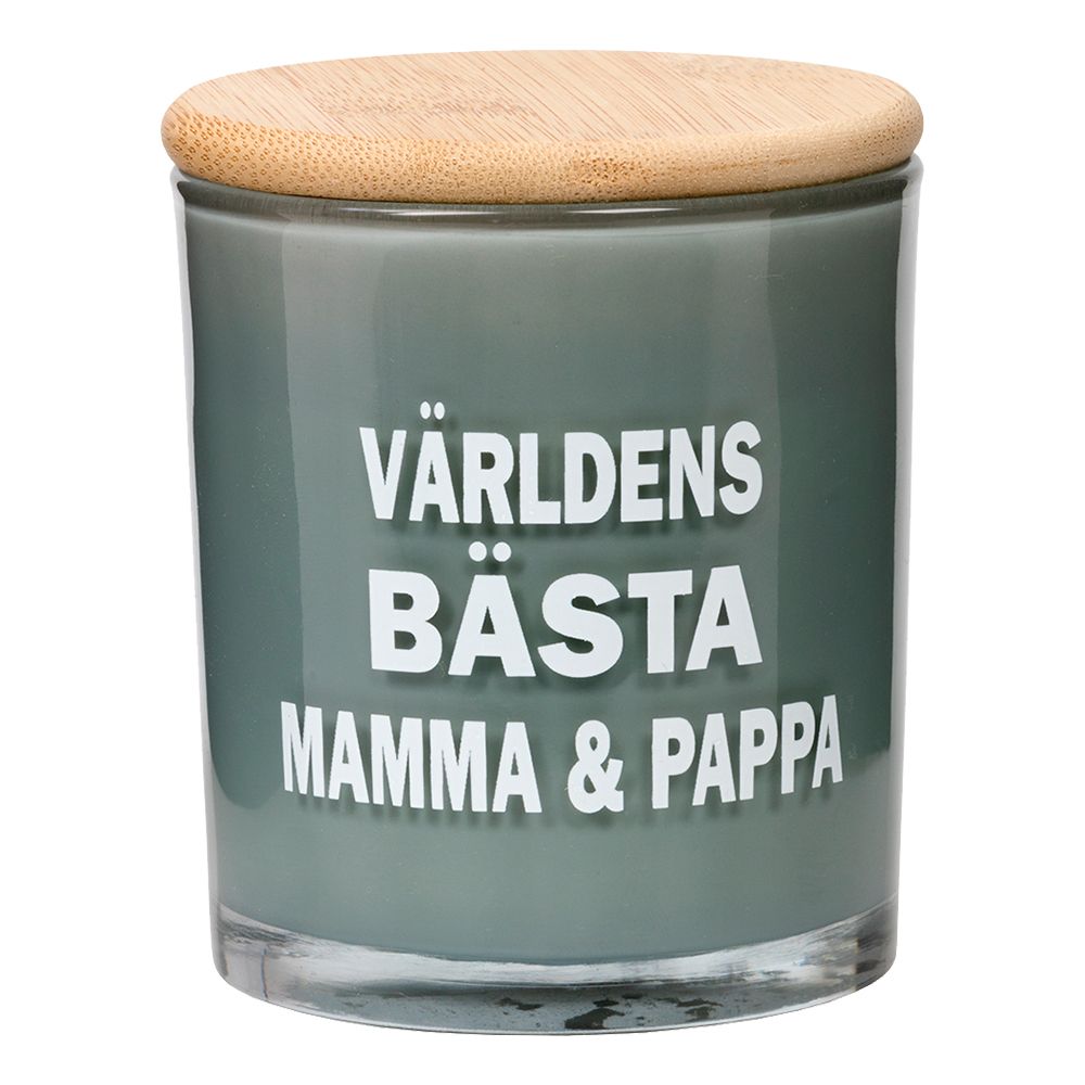 Duftlys "Världens Bästa Mamma & Pappa"