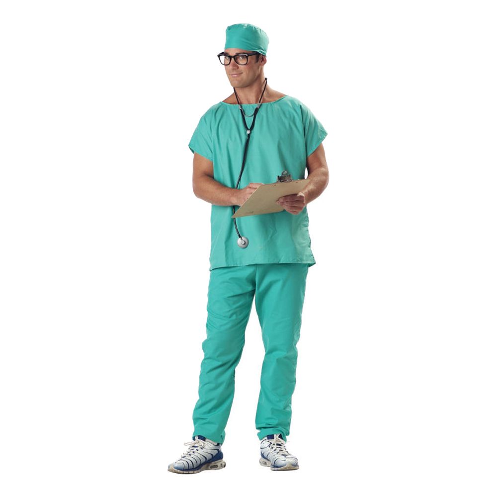 Doktor Scrubs Maskeraddräkt