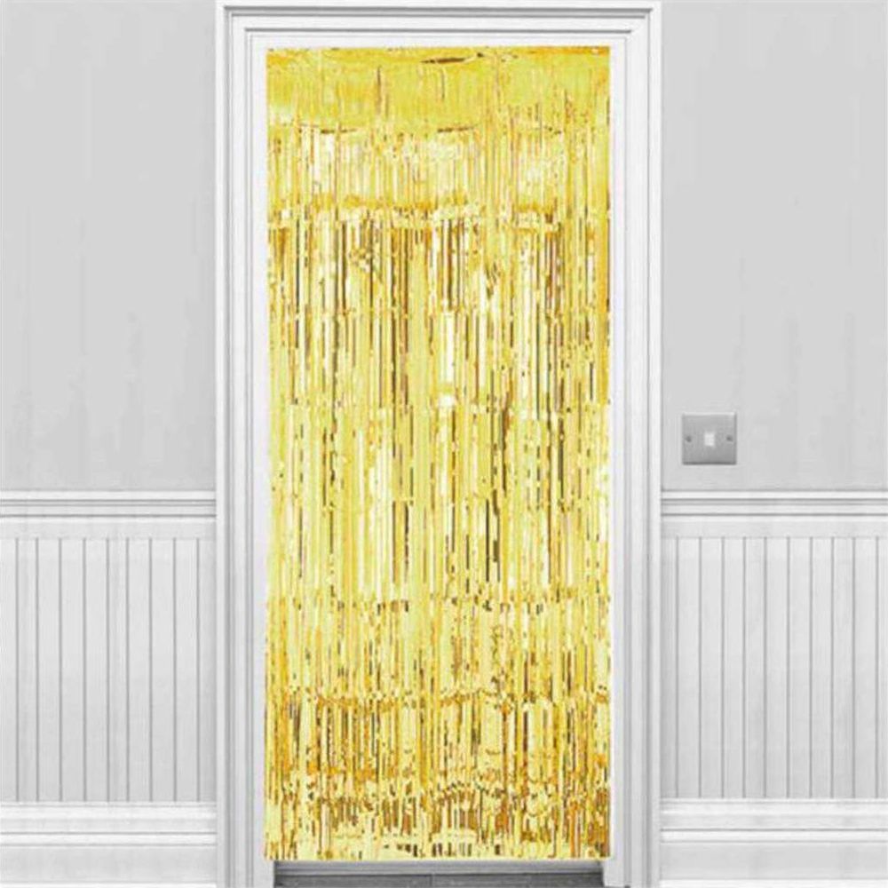 Dørgardin Guld Metallic
