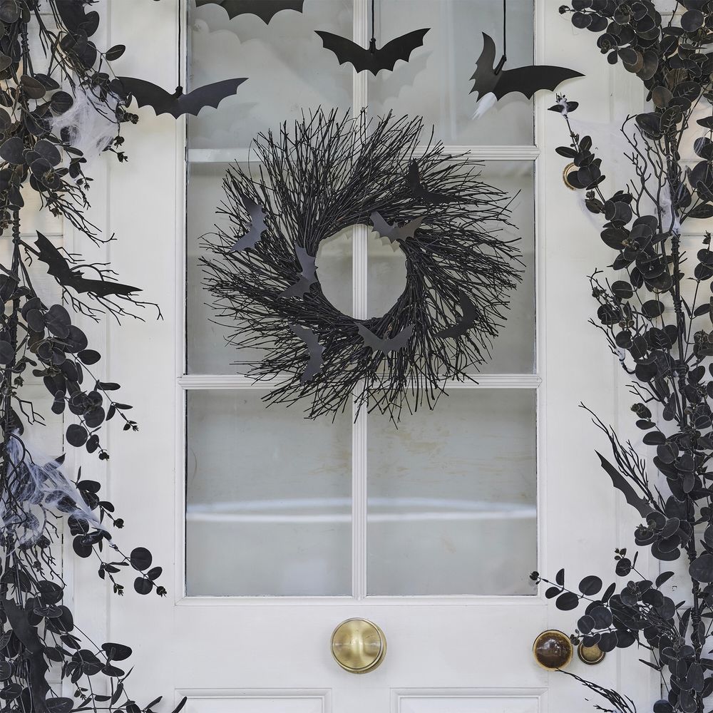 Dörrkrans Halloween Fladdermöss