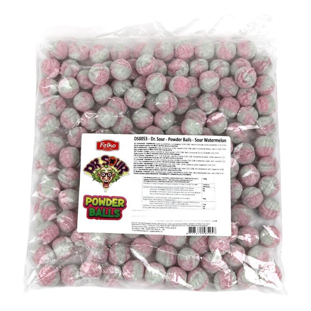 Dr Sour Powder Balls Sour Watermelon Økonomipakke