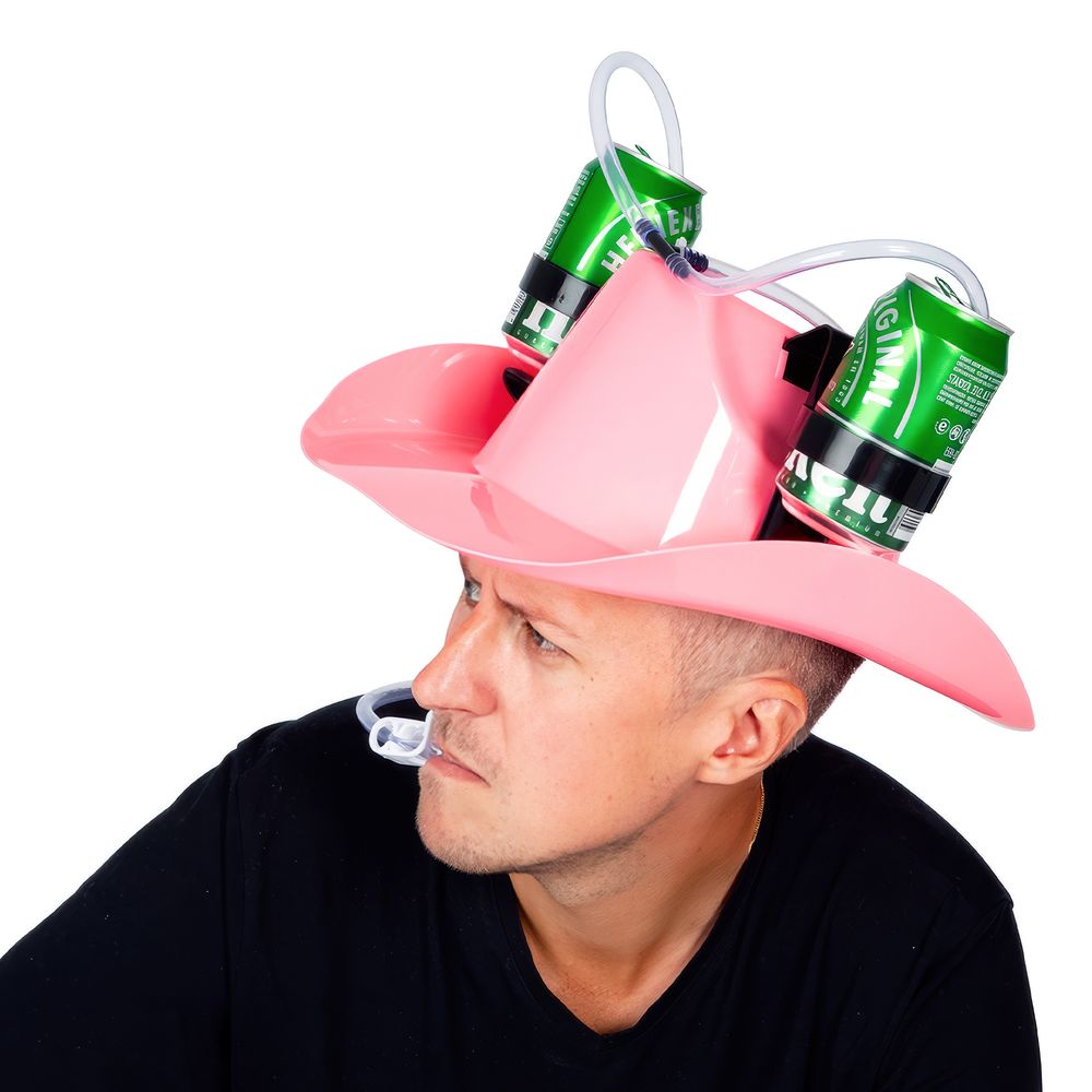 Ølhatt Cowboy Rosa