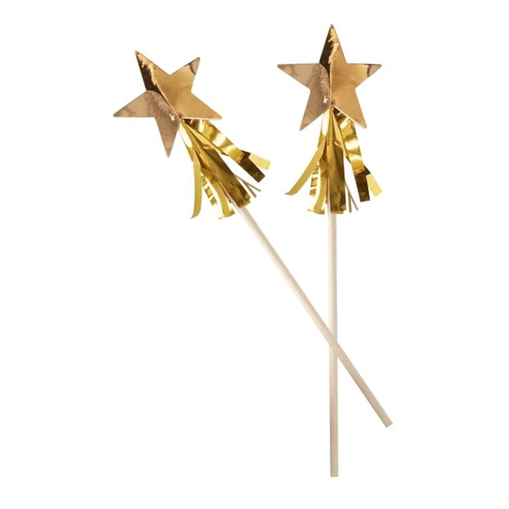 Drinkpinner Gullstjerner Metallic