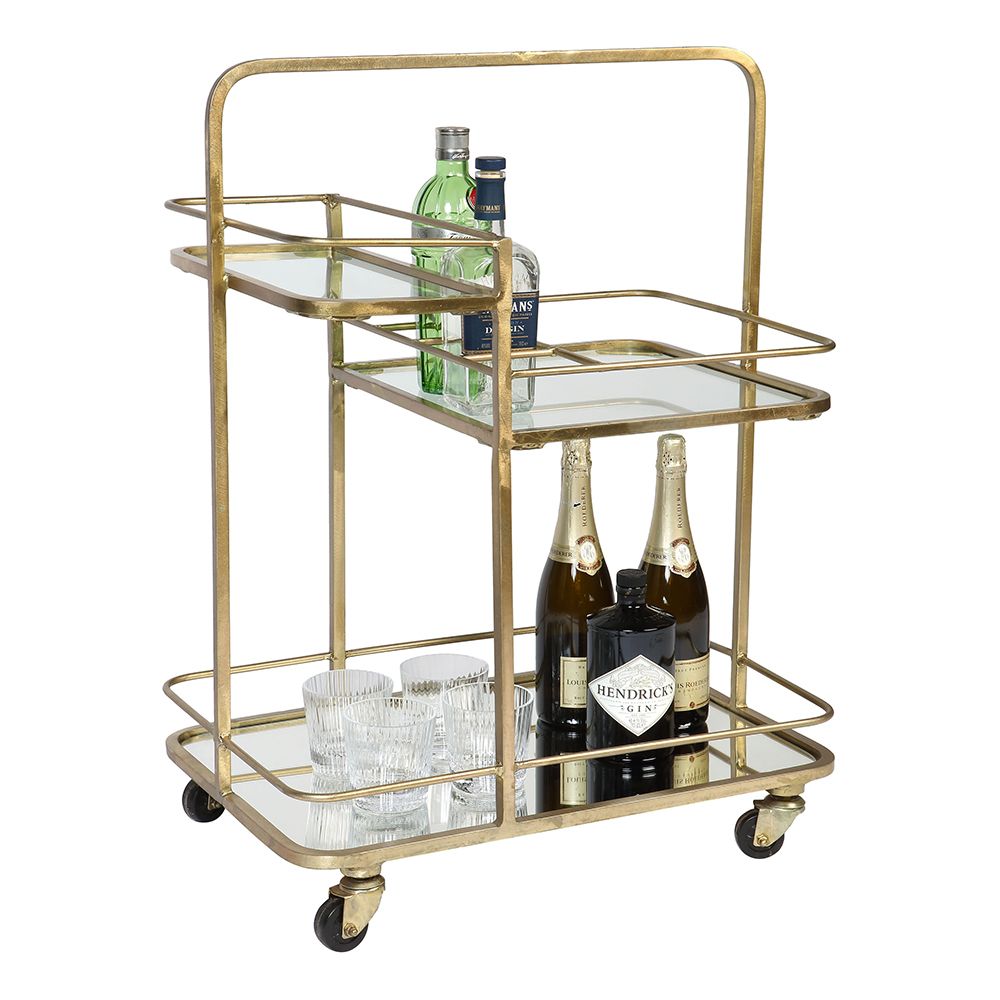 Drinkvagn Guldplätterad