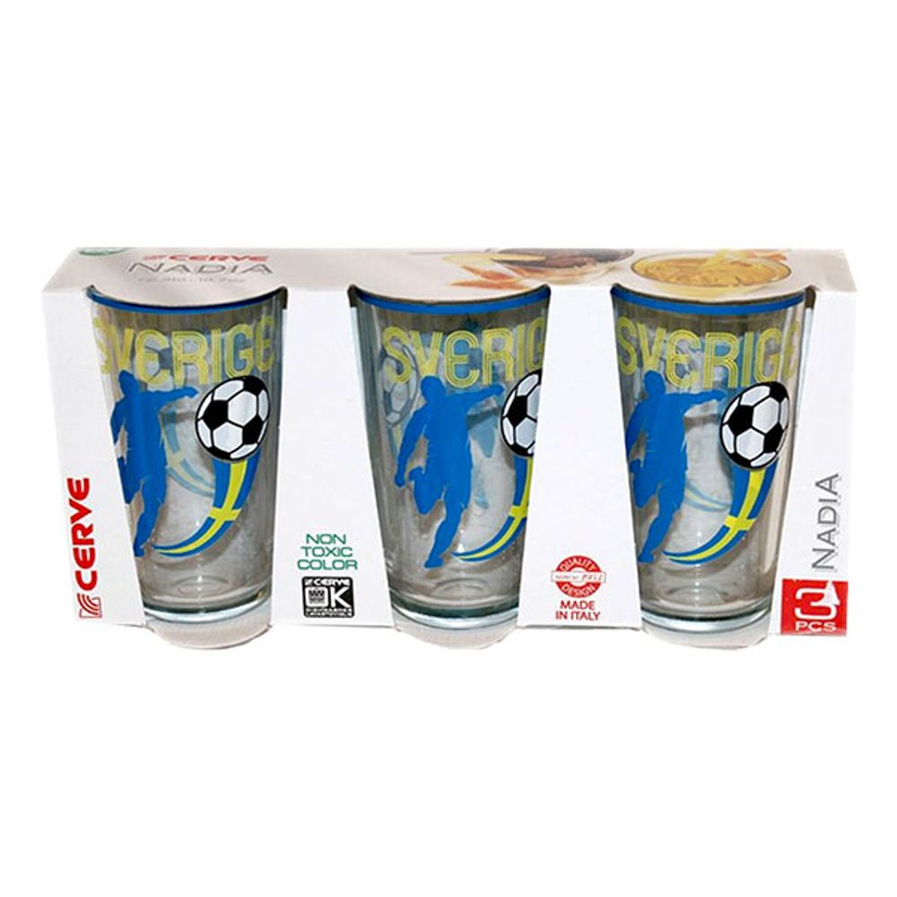 Dryckesglas Sverige Fotboll
