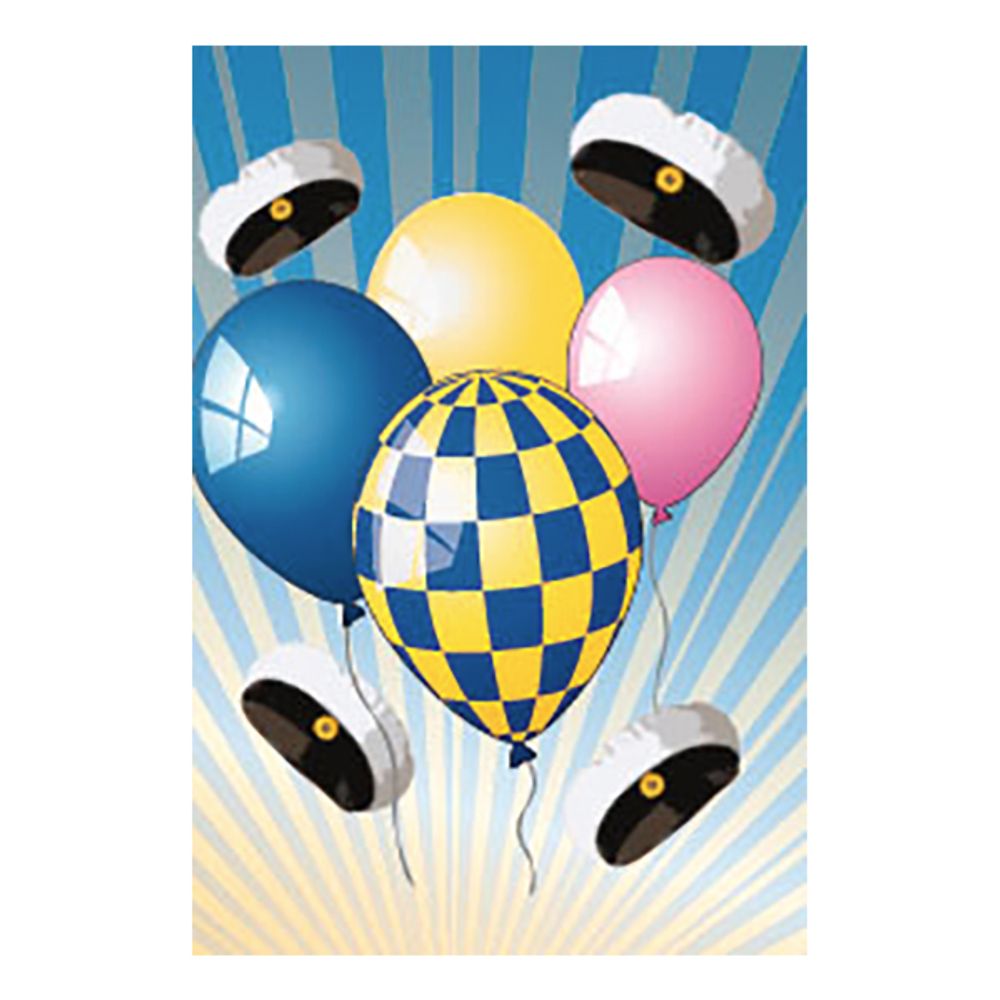 Dobbeltkort Mini Luer og Ballonger