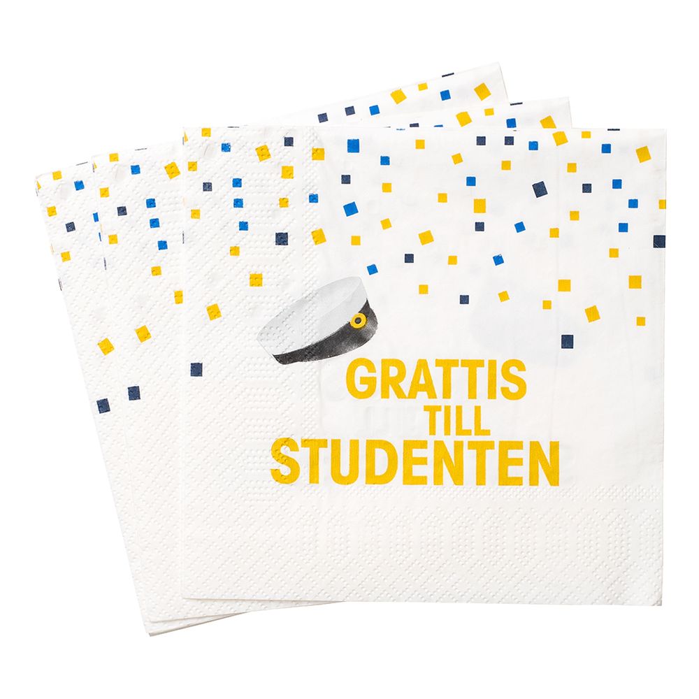 Borddækning- & Dekorationssæt Student