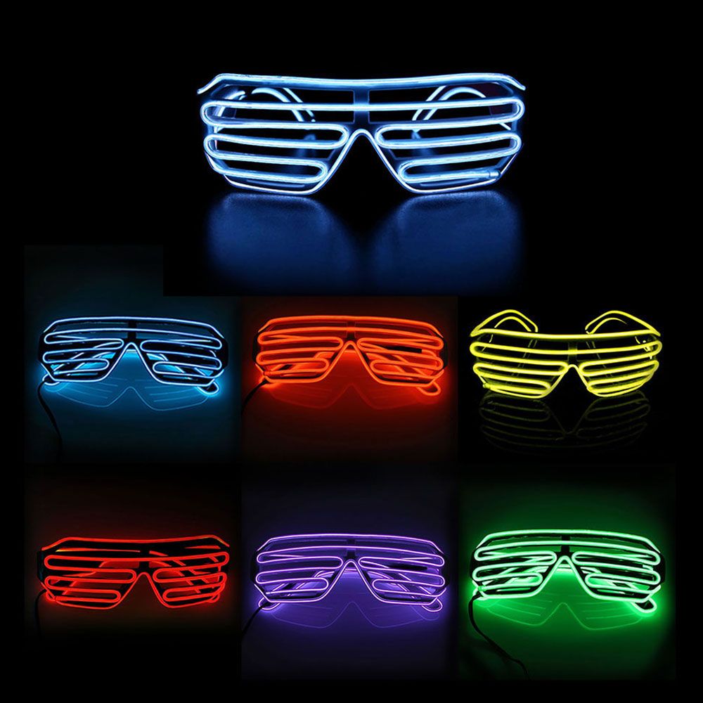 El Wire LED Glasögon Shutter