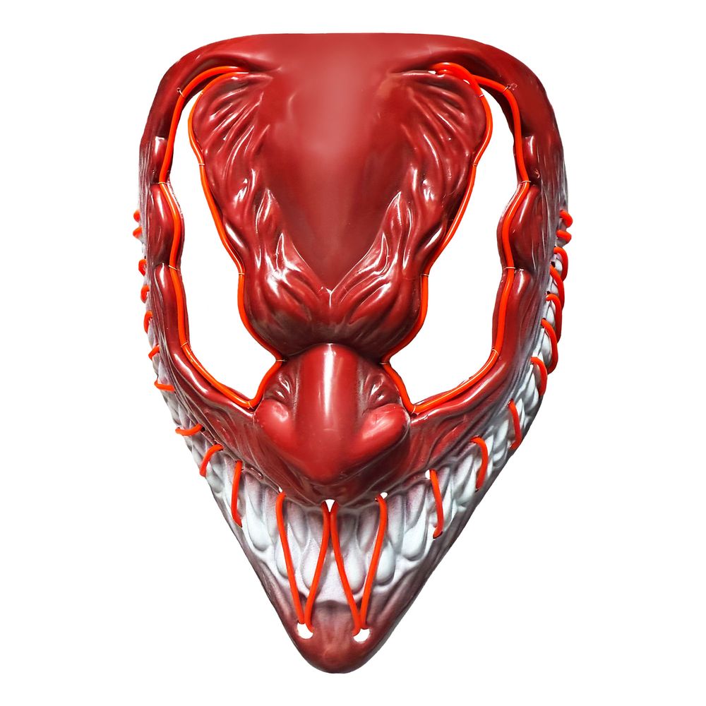 El Wire Djævel Rød LED Maske