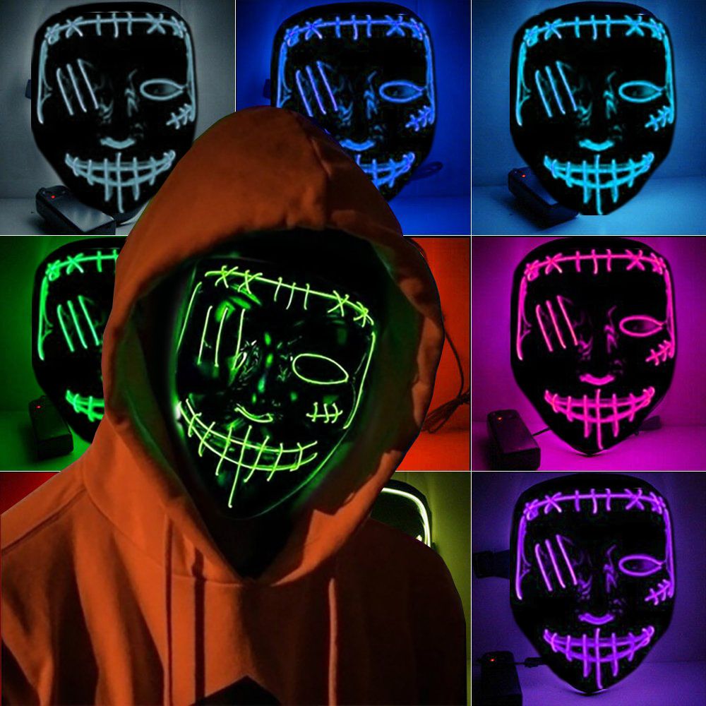 El Wire Purge 2 LED Mask