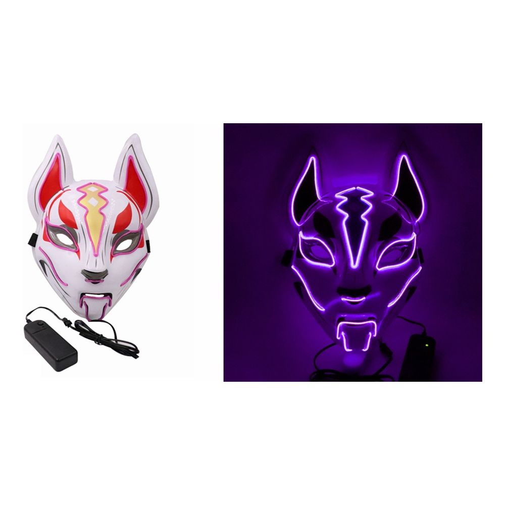 EL Wire Räv LED Mask