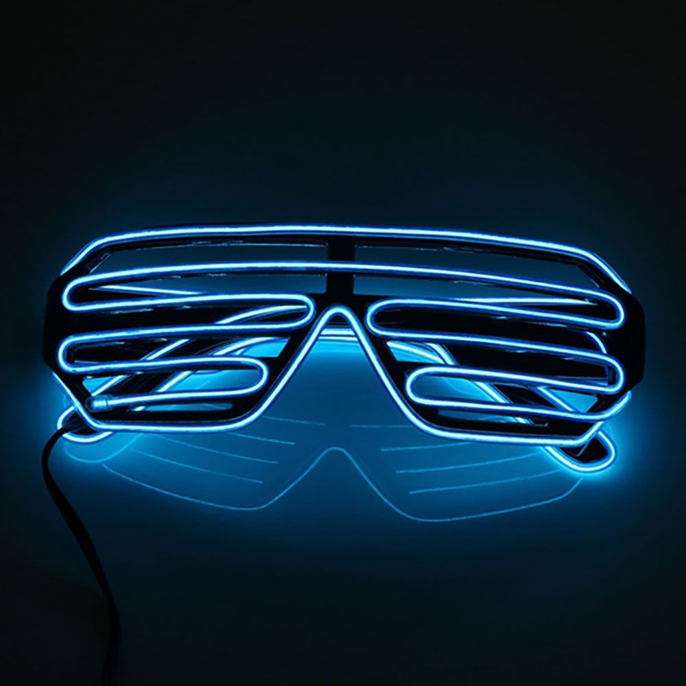 El Wire LED Glasögon Shutter