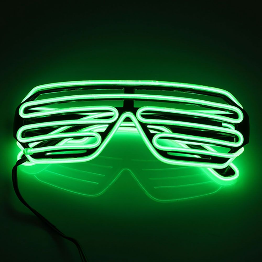 El Wire LED Glasögon Shutter