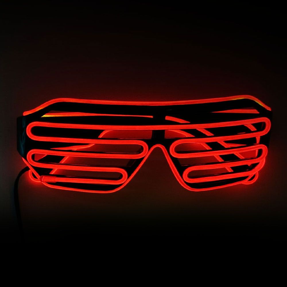 El Wire LED Glasögon Shutter