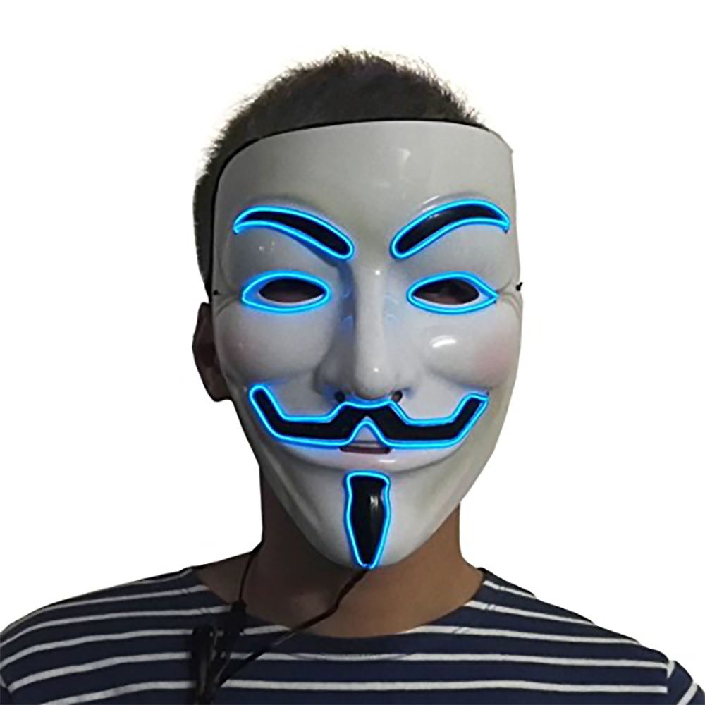 EL Wire Vendetta LED Maske