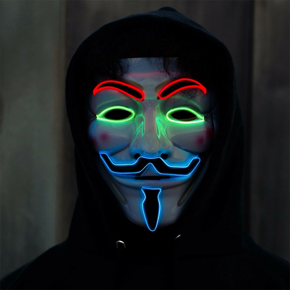 EL Wire Vendetta LED Maske