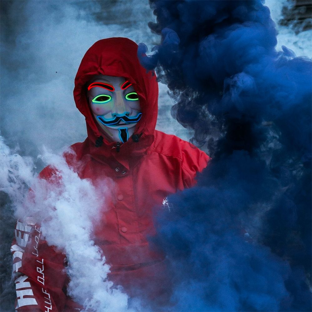 EL Wire Vendetta LED Maske
