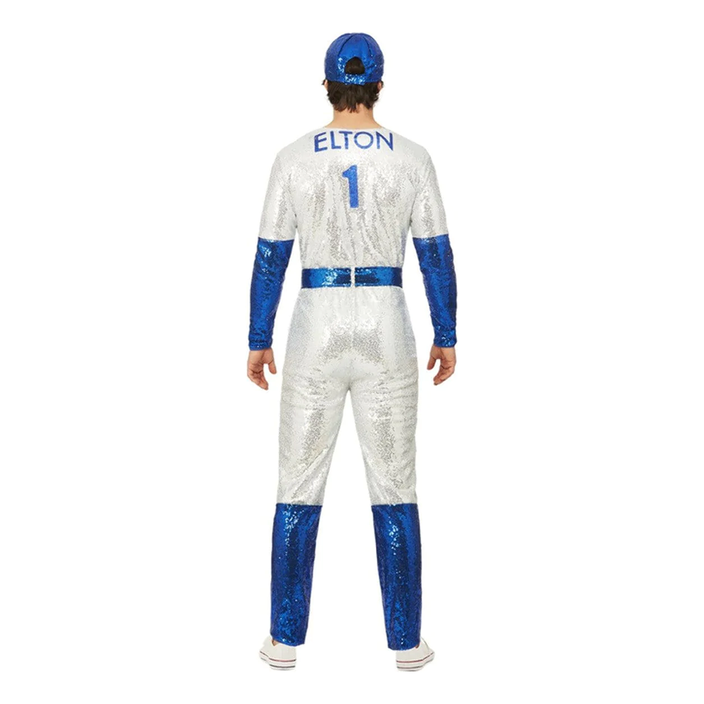 Elton John Basebollspelare Deluxe Maskeraddräkt