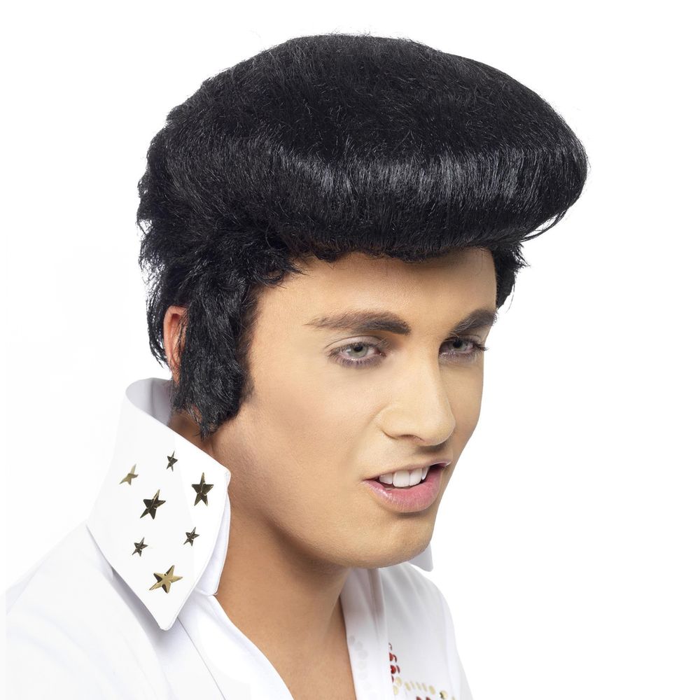 Elvisperuk med Pannlock