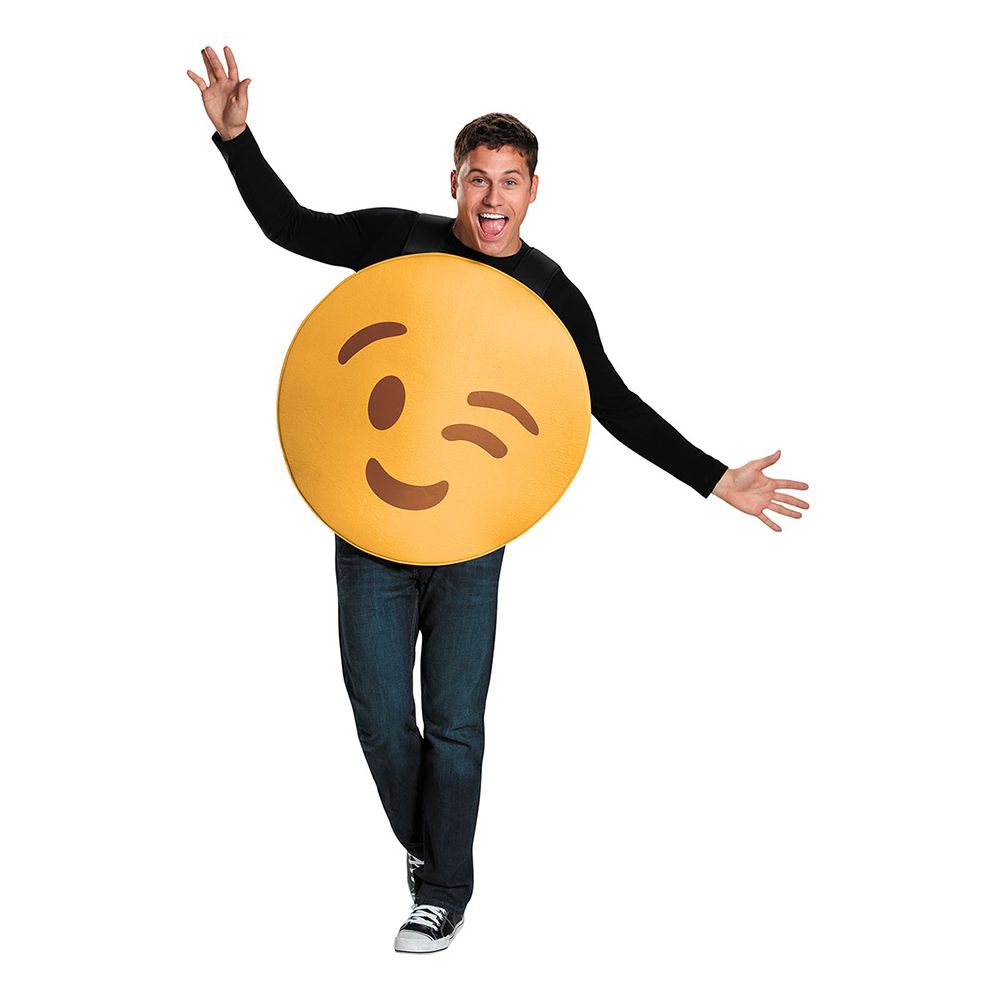 Emoji Wink Maskeraddräkt