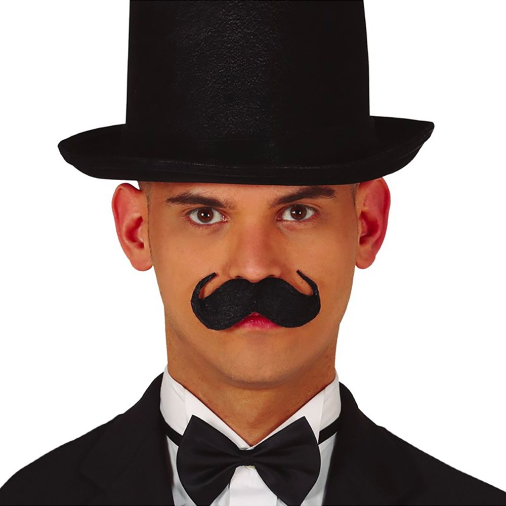 Engelsk Moustache Sort