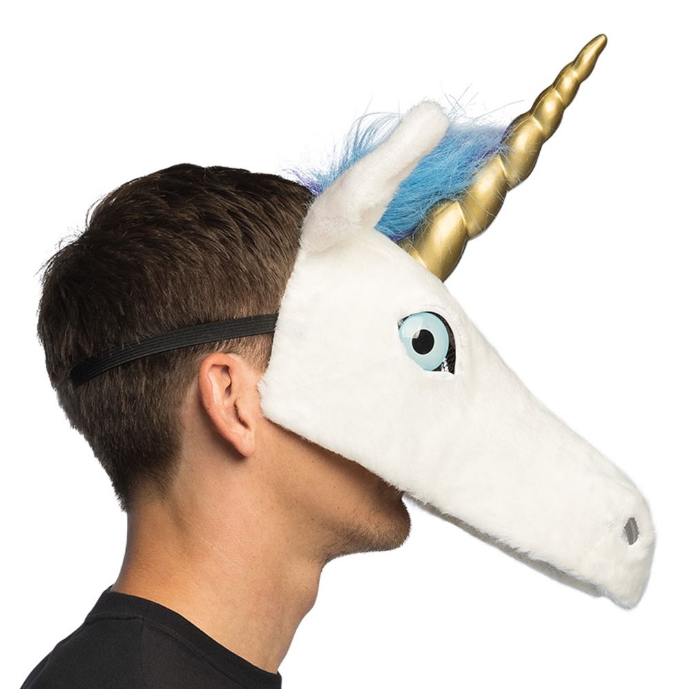 Enhjørning Halvmaske