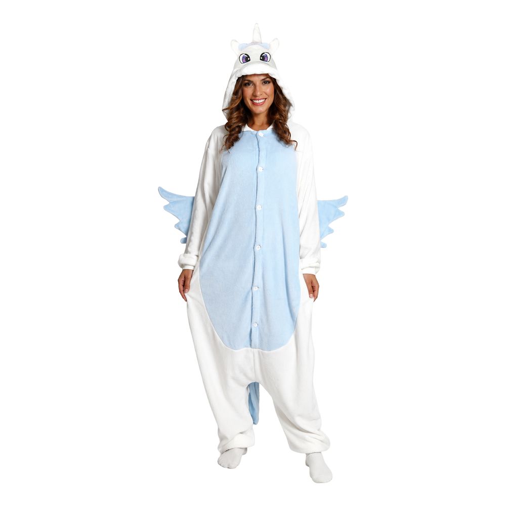 Yksisarvinen Kigurumi Sininen Naamiaisasu
