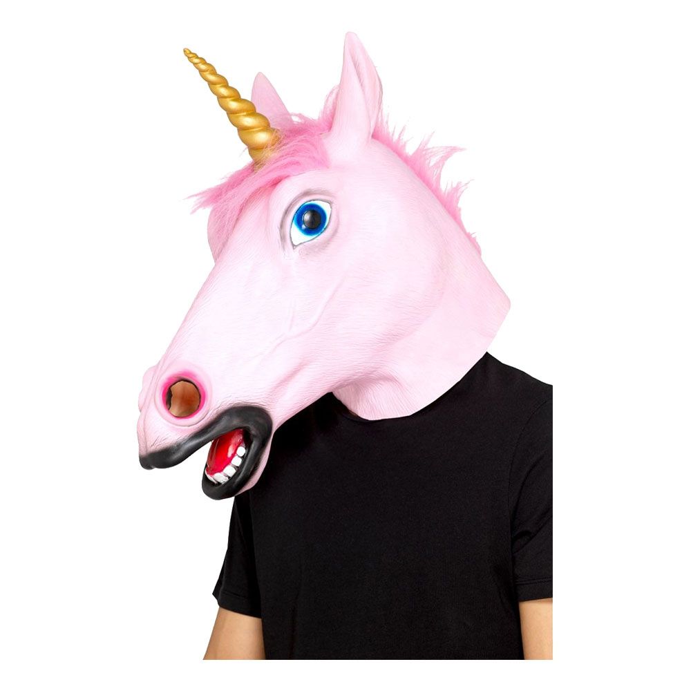 Enhjørning Rosa Maske