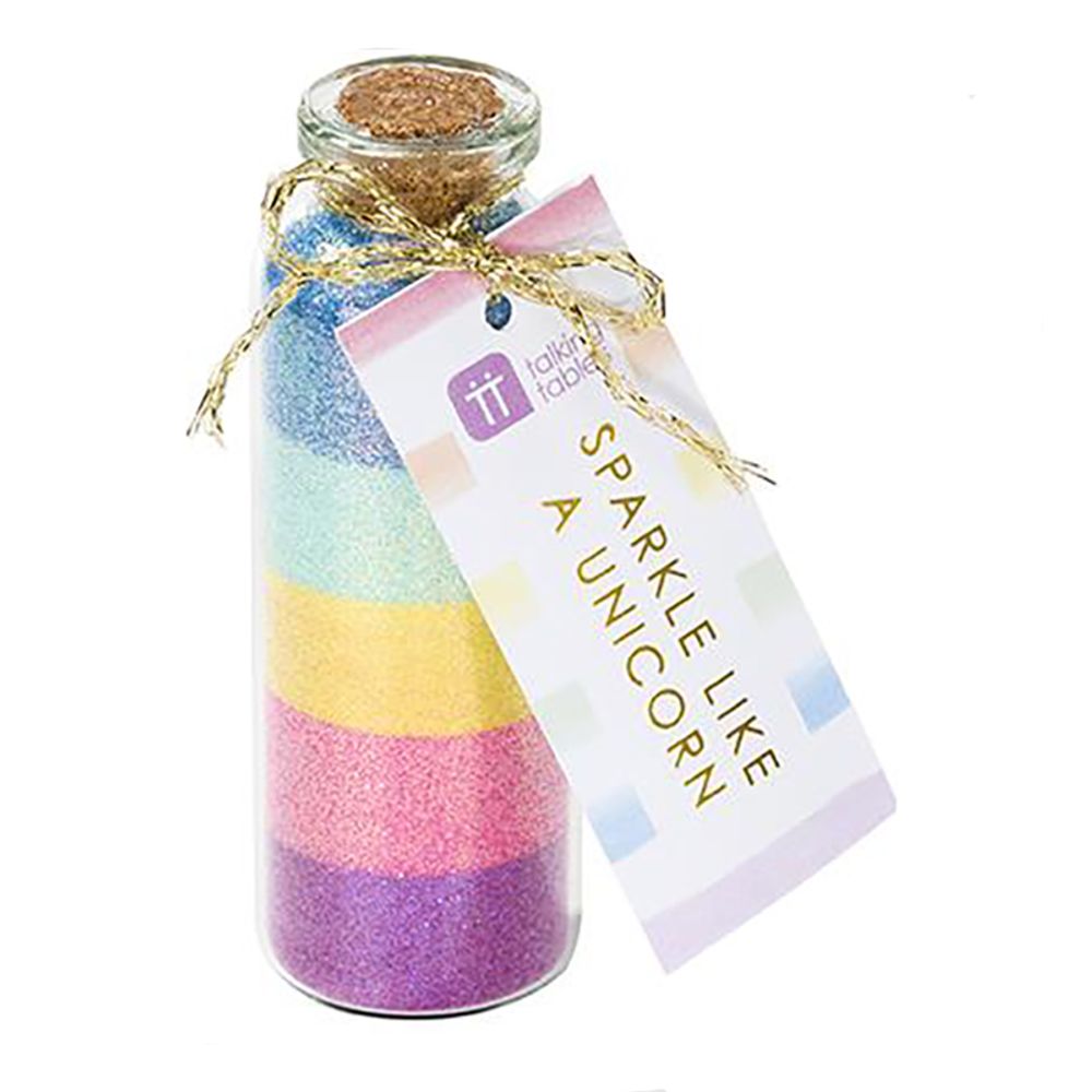 Enhjørning-glitter på Boks