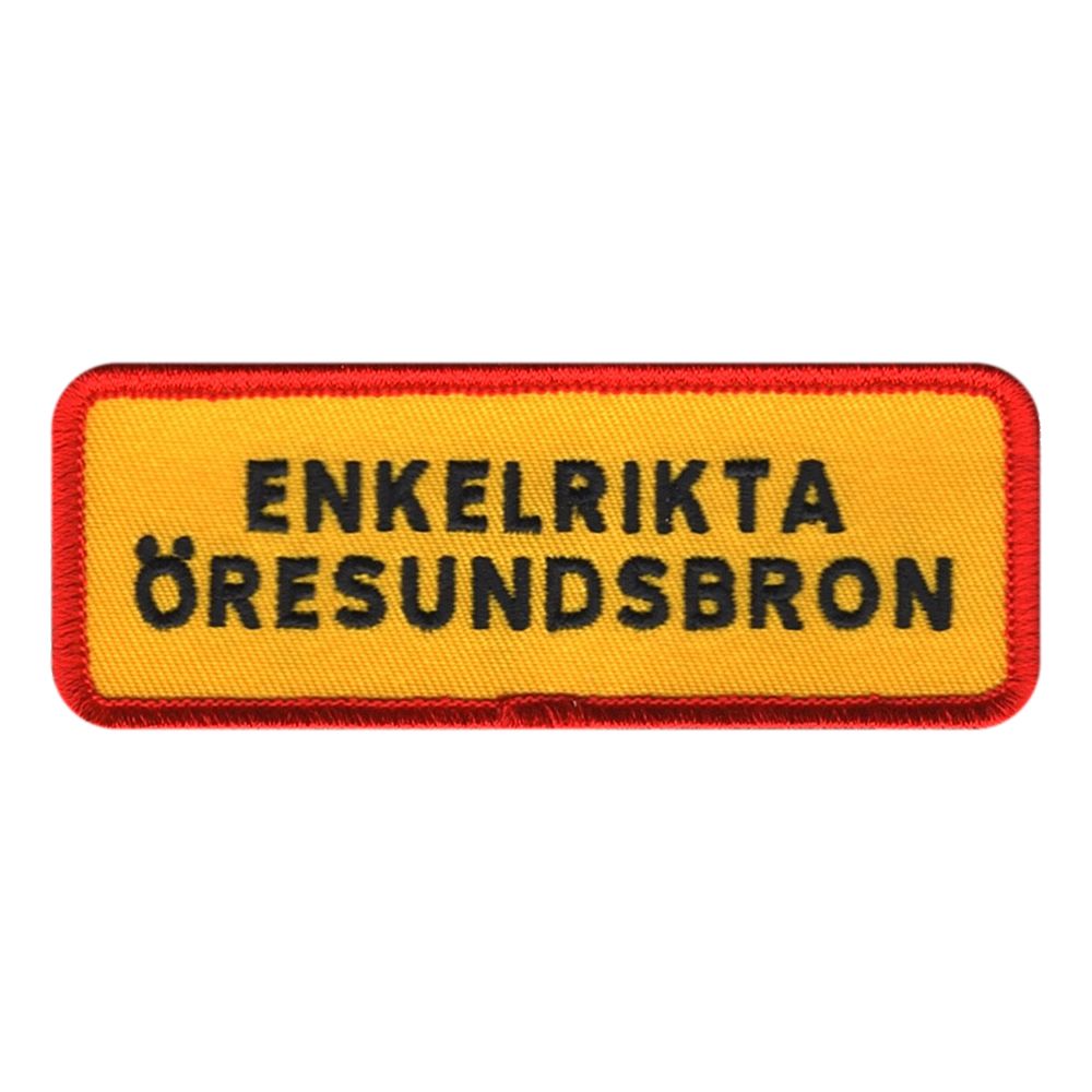 Enkelrikta Öresundsbron Tygmärke