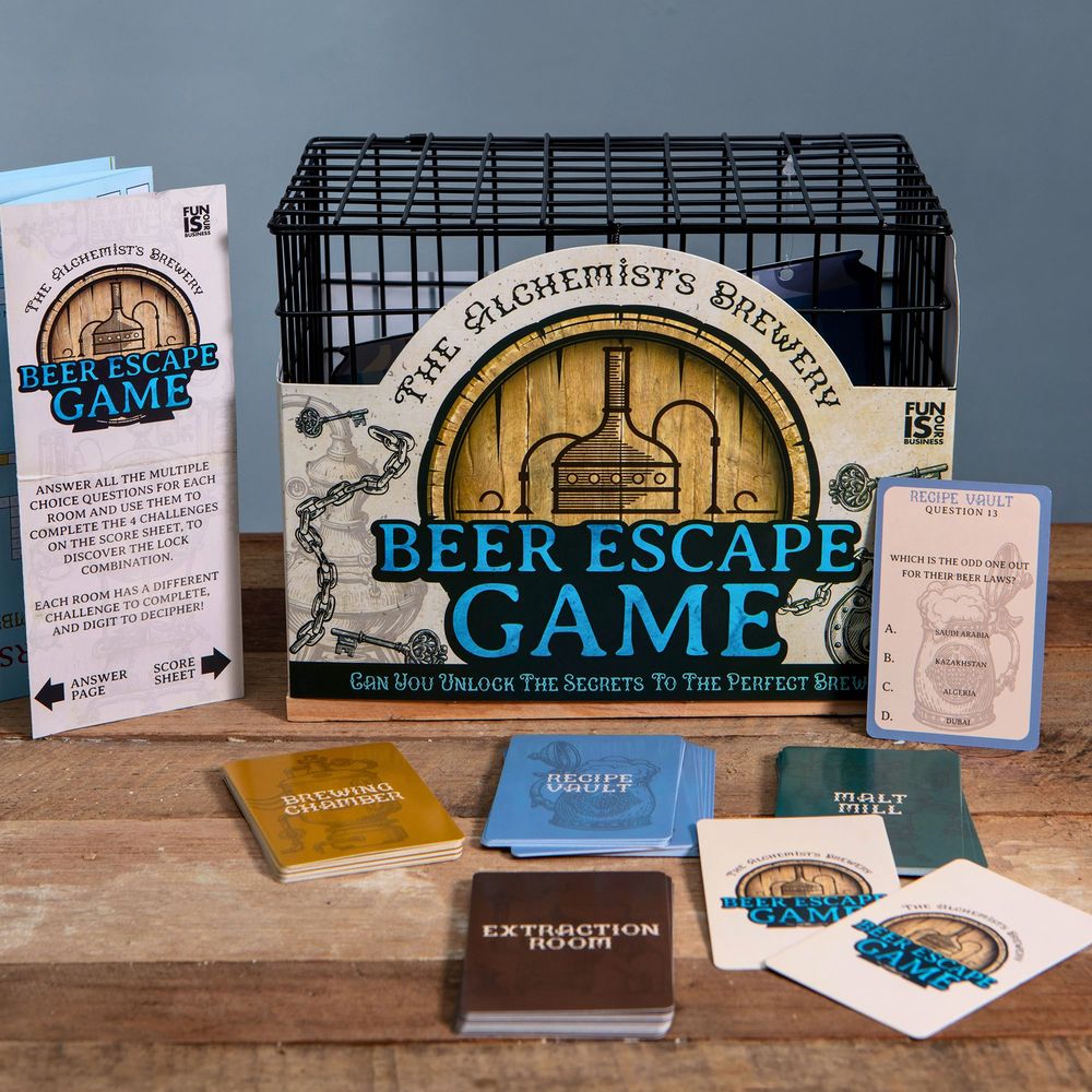 Escape Room Spill for Ølbokser
