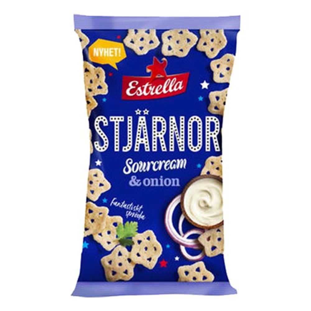 Estrella Stjärnor Sourcream & Onion