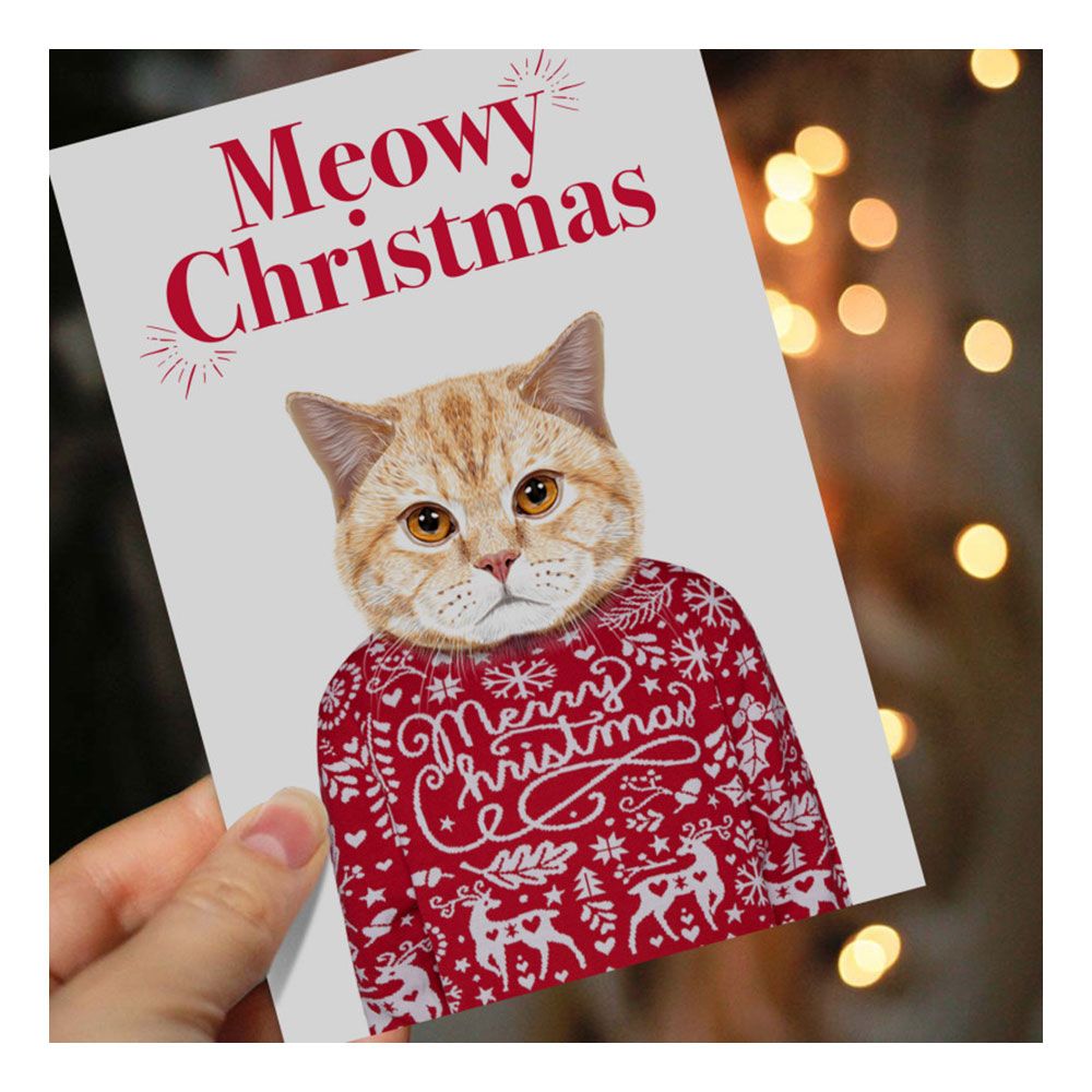 Ikuisuuskortti Meowy Christmas