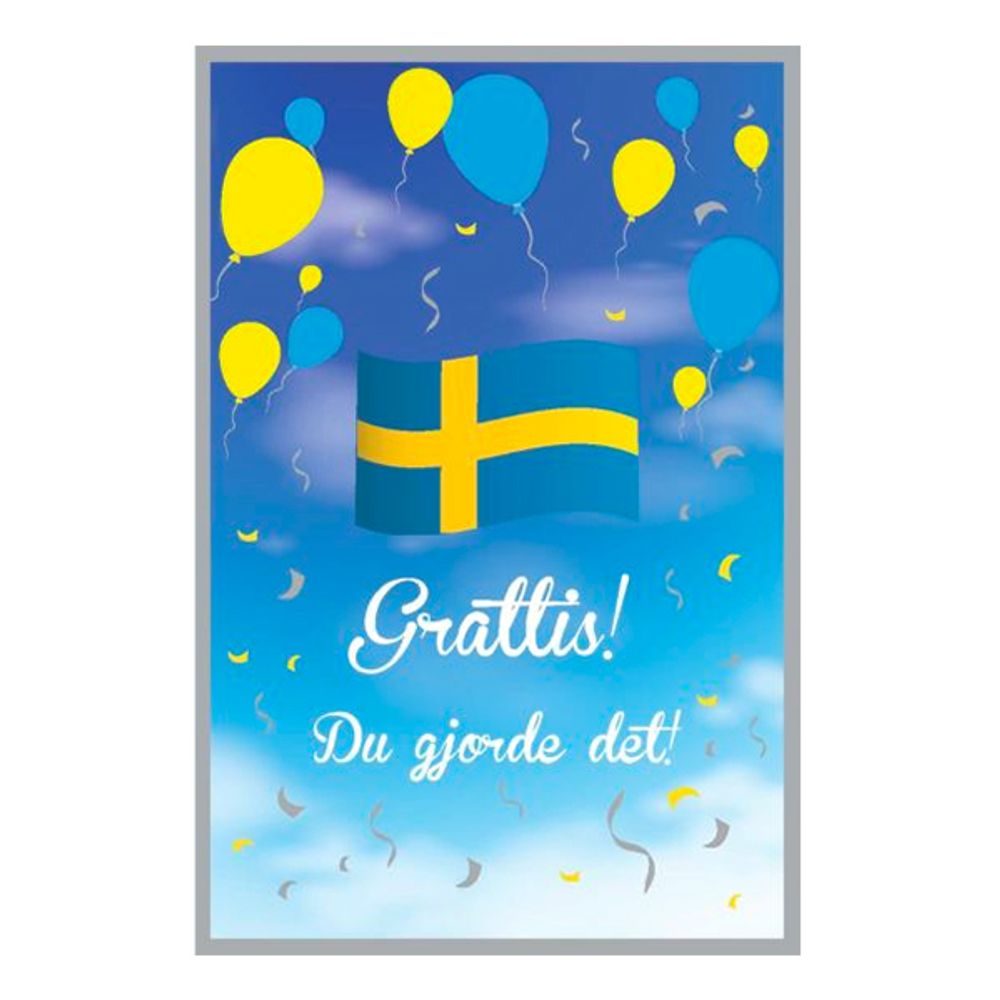 Valmistujaiskortti Du Gjorde Det!