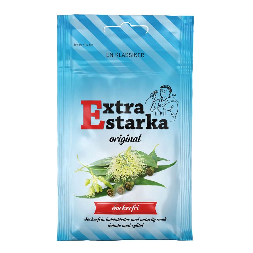 Extra Starka Sockerfri Halstabletter Kurkkupastillit