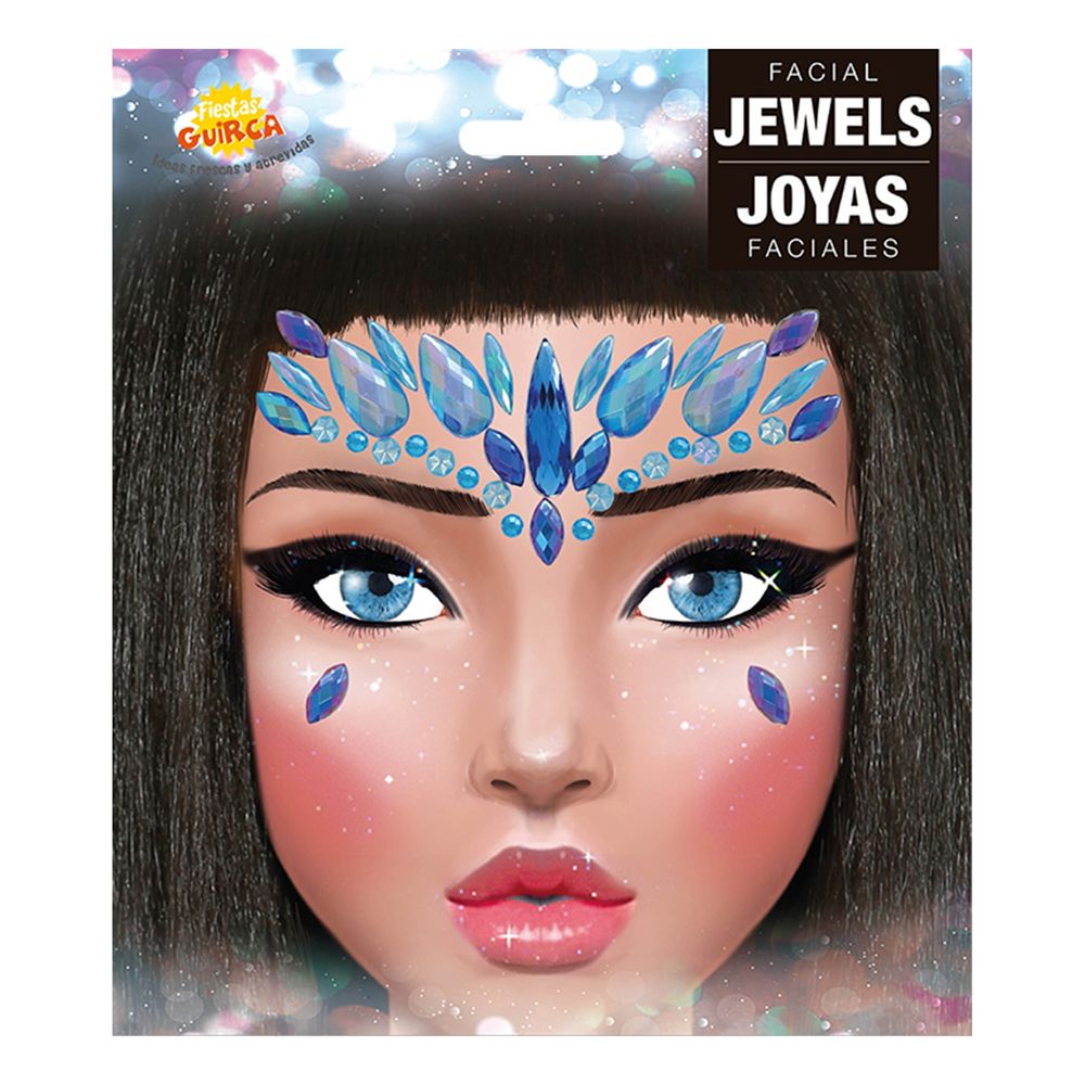 Face Jewels Blue Leah