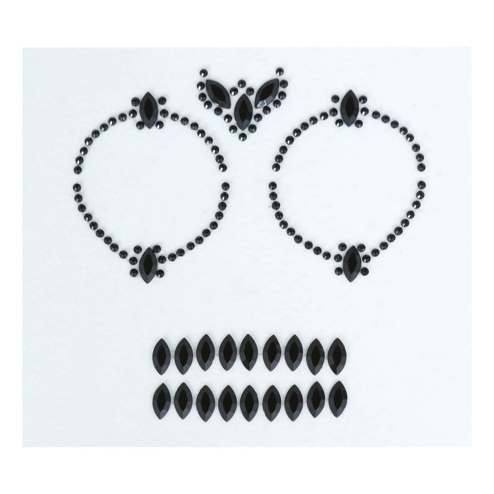 Face Jewels Hodeskalle Svart