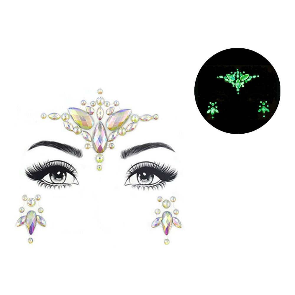 Face Jewels Glow in the Dark Showtime