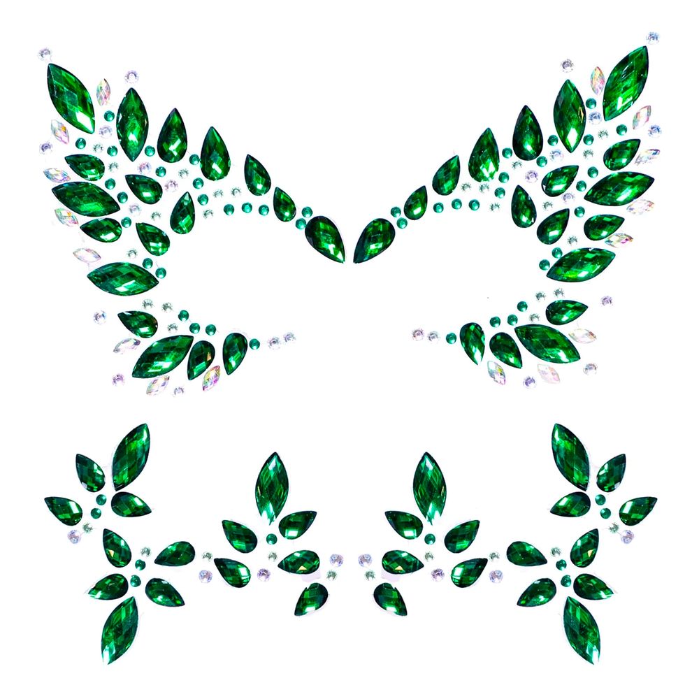 Face Jewels Green Poison Deluxe