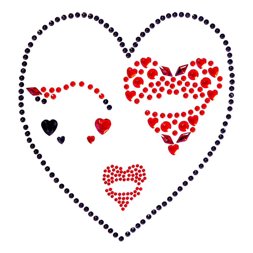 Face Jewels Queen of Hearts Deluxe