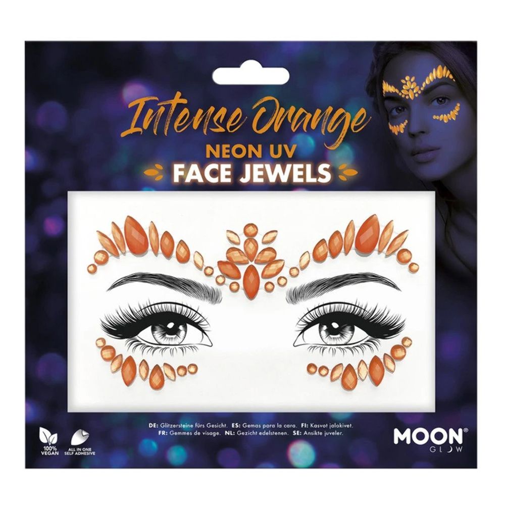 Moon Creations Face Jewels UV Neon Oransje