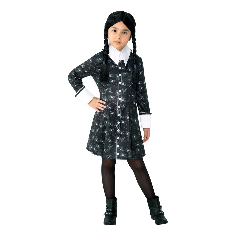 Familien Addams Wednesday Børnekostume